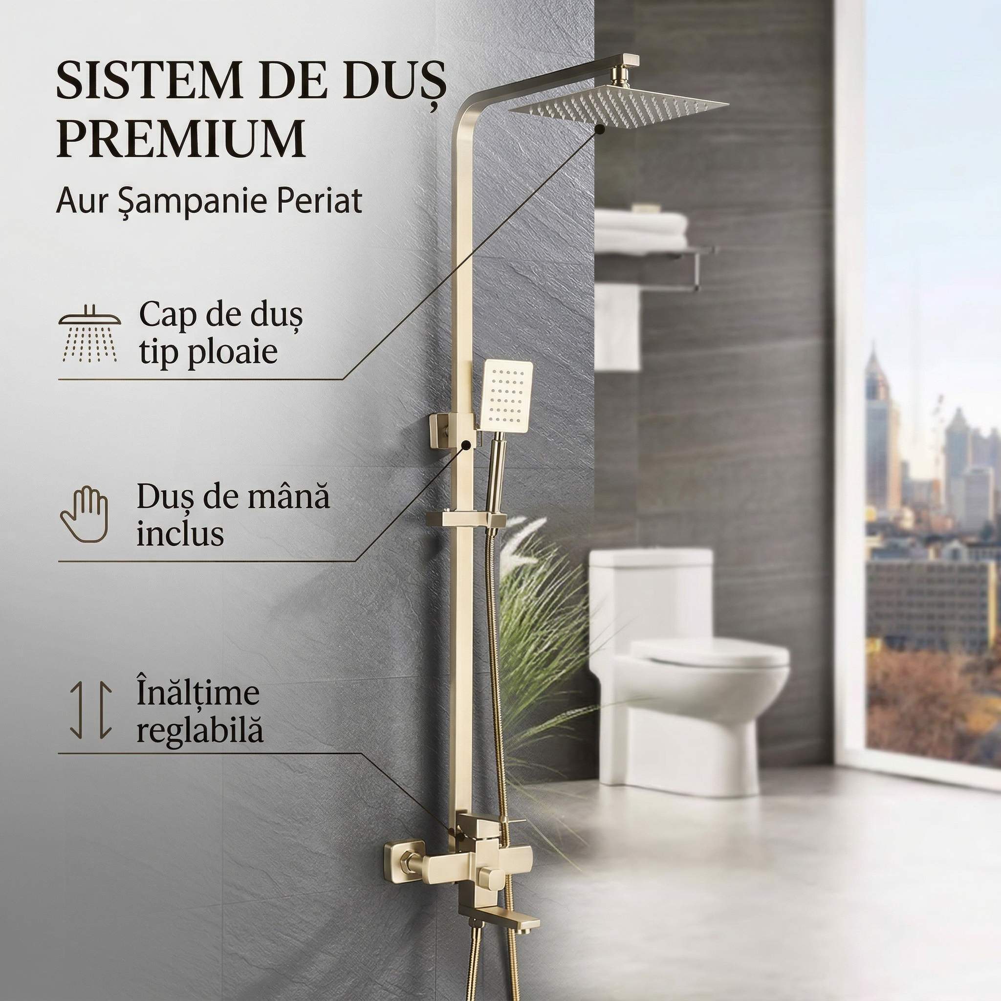 Set de dus 30x30 cm