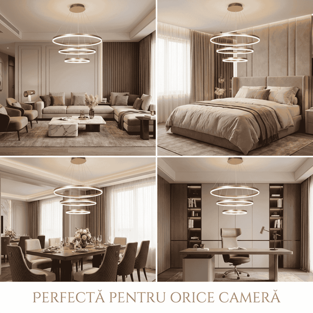 LUSTRA LED 3 CERCURI