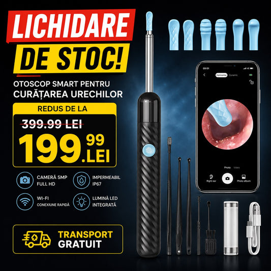 Otoscop de urechi pentru curatare